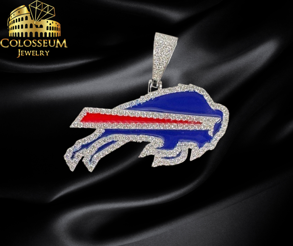Sterling Silver Bills Charm with 2.62 CTW VVS Moissanites