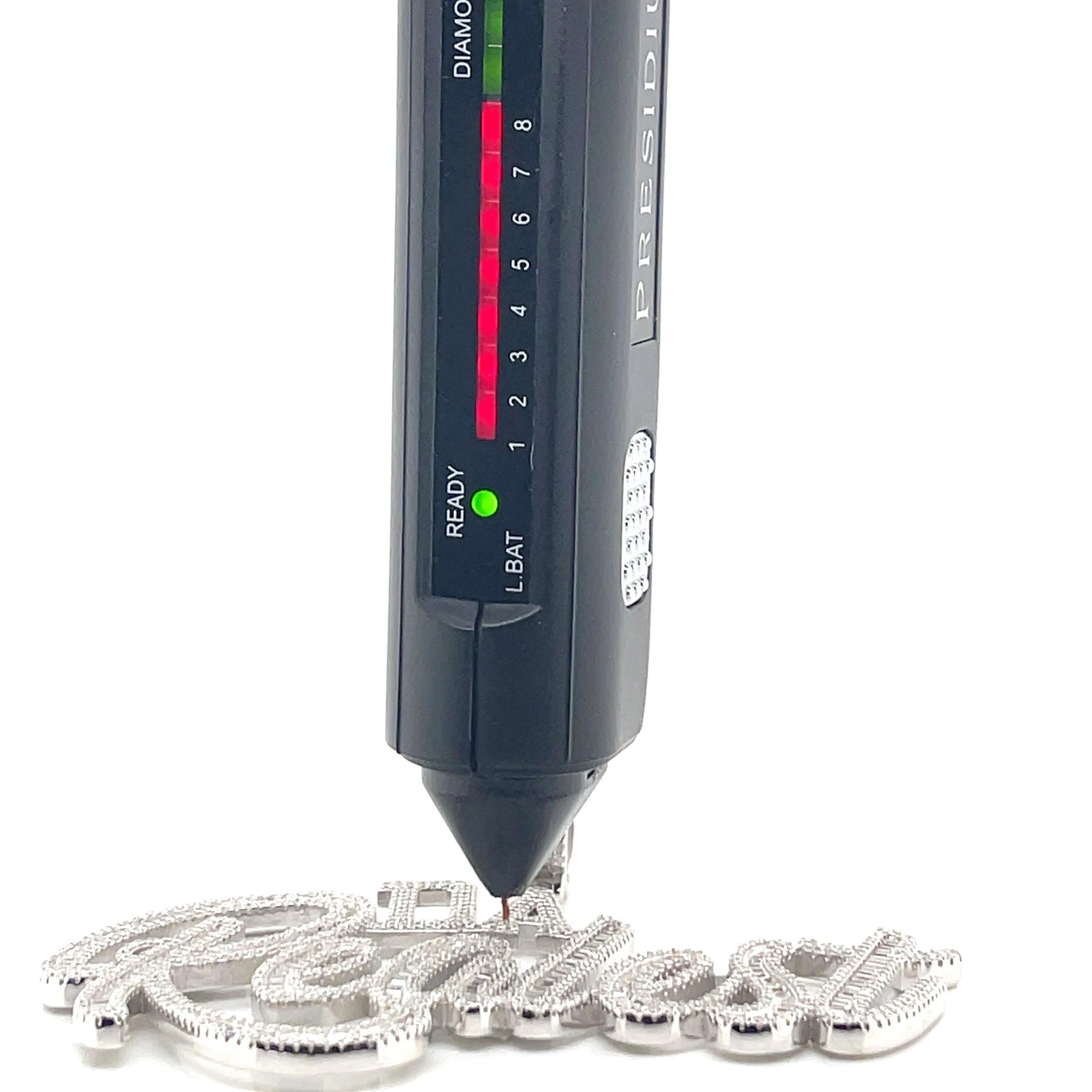 Silver Moissanite Da Realest Pendant