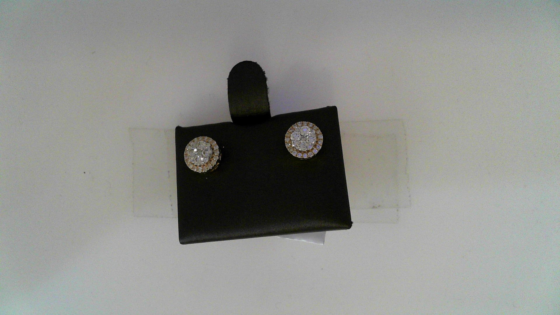 14k Yellow Gold 0.50Tw Round Diamonds VVS-VS