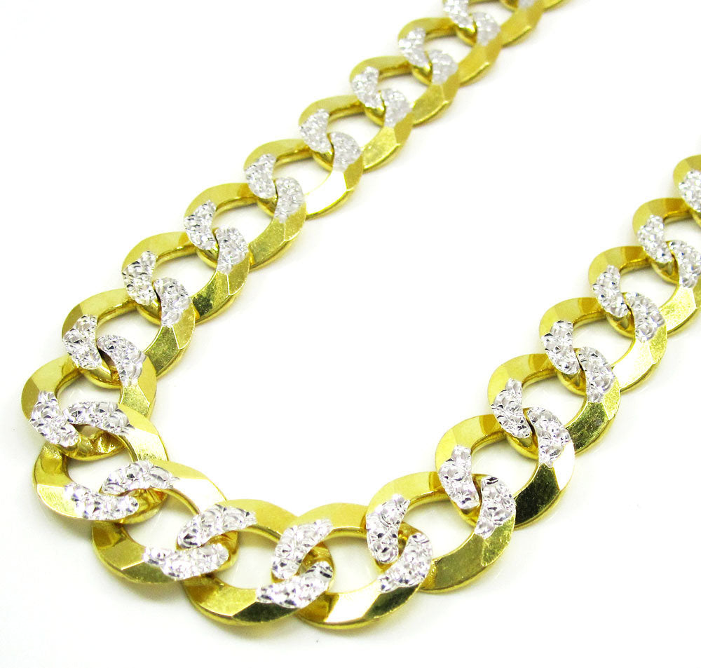 10K Gold Diamond Cut Cuban Link Chain 28'' 8mm Approximated