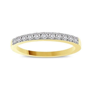 LADIES BAND 3/4 CT ROUND DIAMOND 14K WHITE GOLD