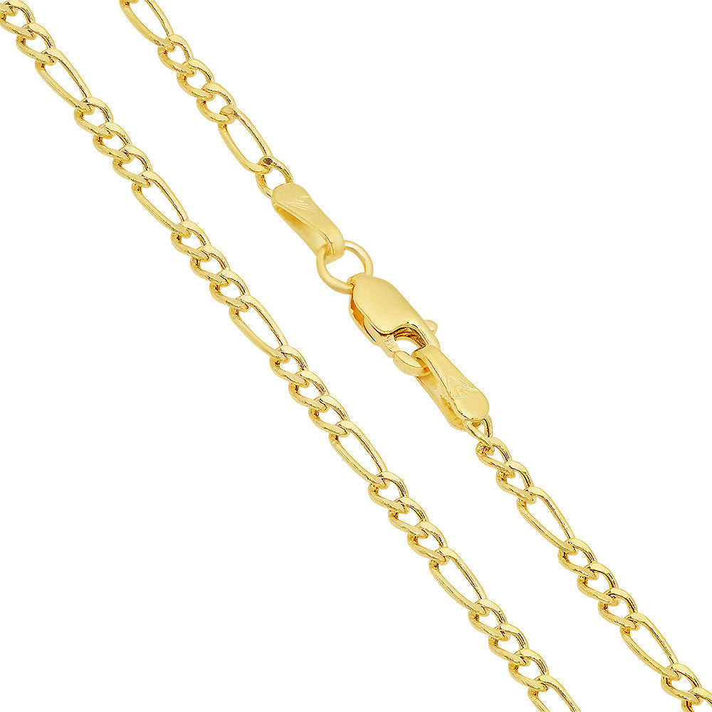 10K Yellow Gold Figaro chain 24'' 2mm Approximated