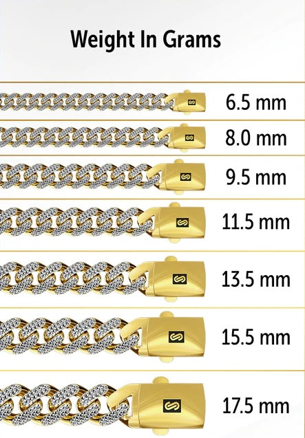 10K Monaco Miami Cuban Bracelet Two-Tone Diamond Cut Hollow
