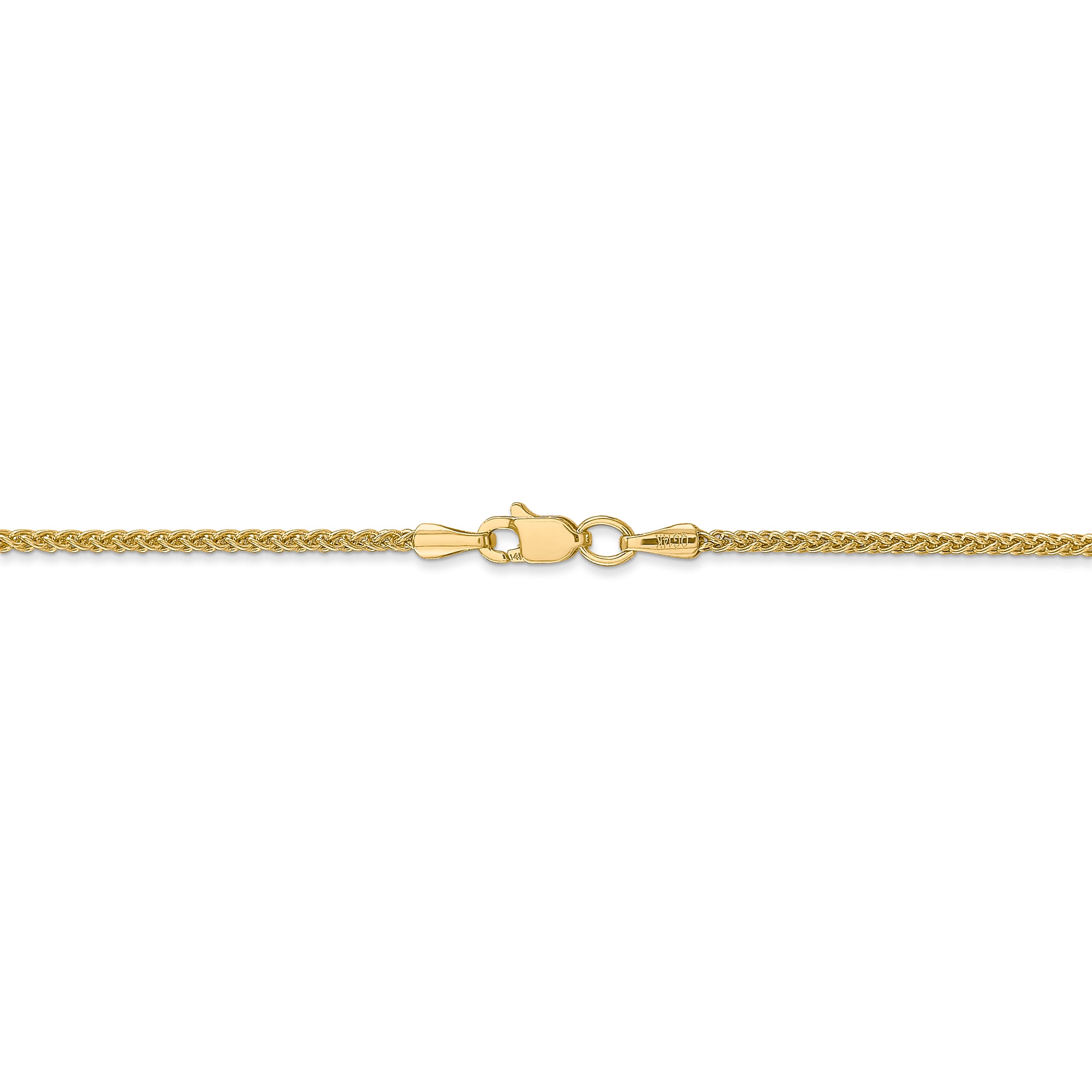 14k 1.55mm Semi-Solid Wheat Chain