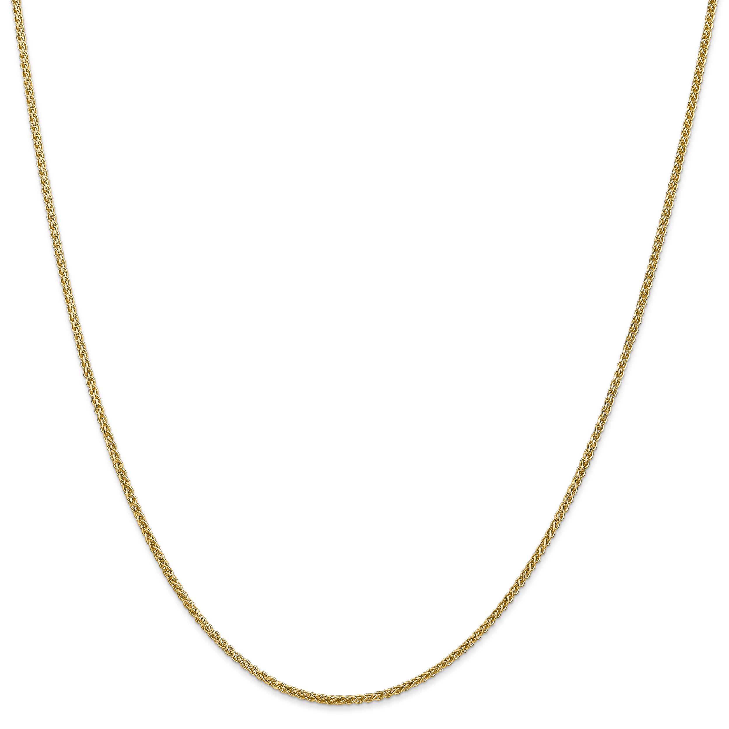 14k 1.55mm Semi-Solid Wheat Chain