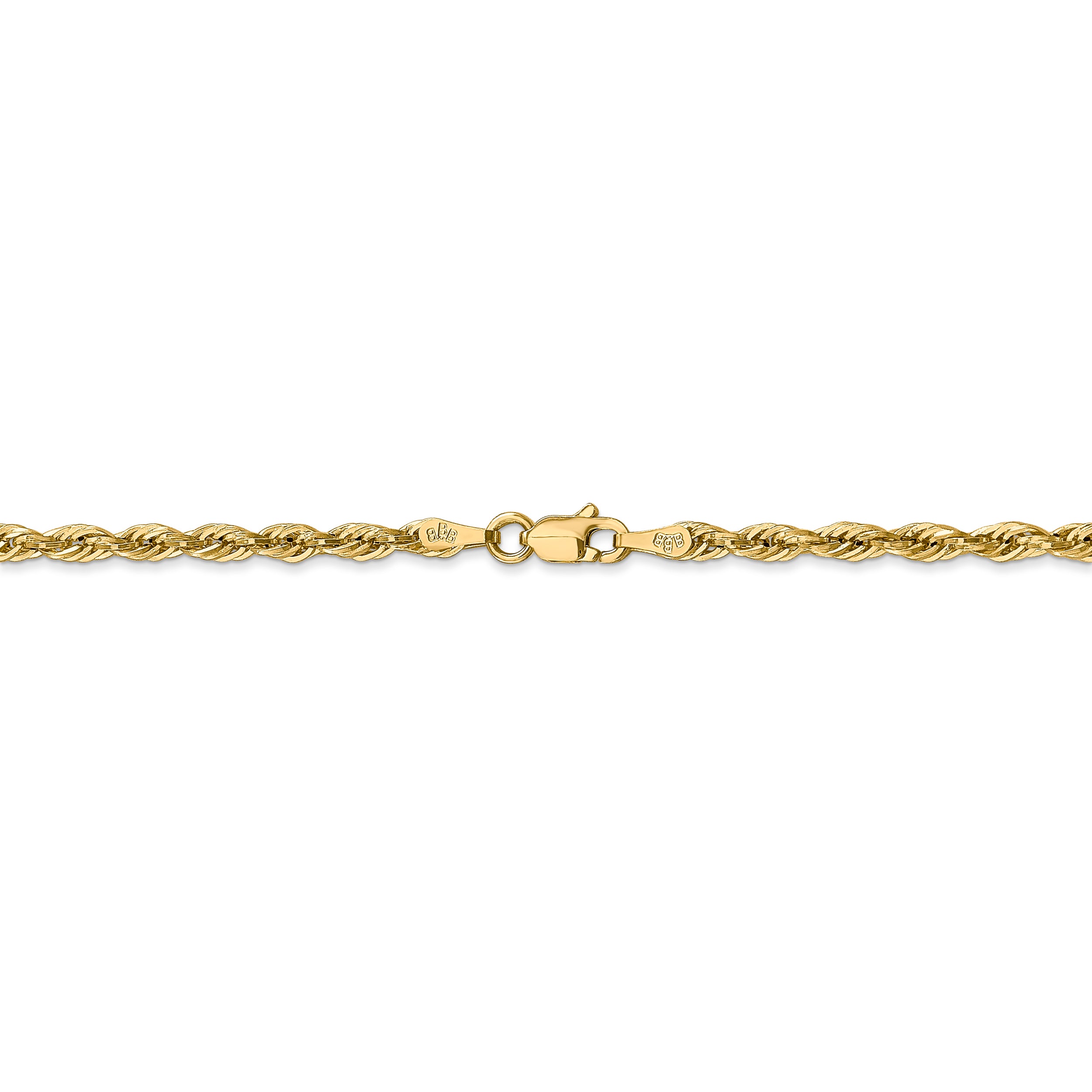14ky 2.8mm Semi-Solid Rope Chain