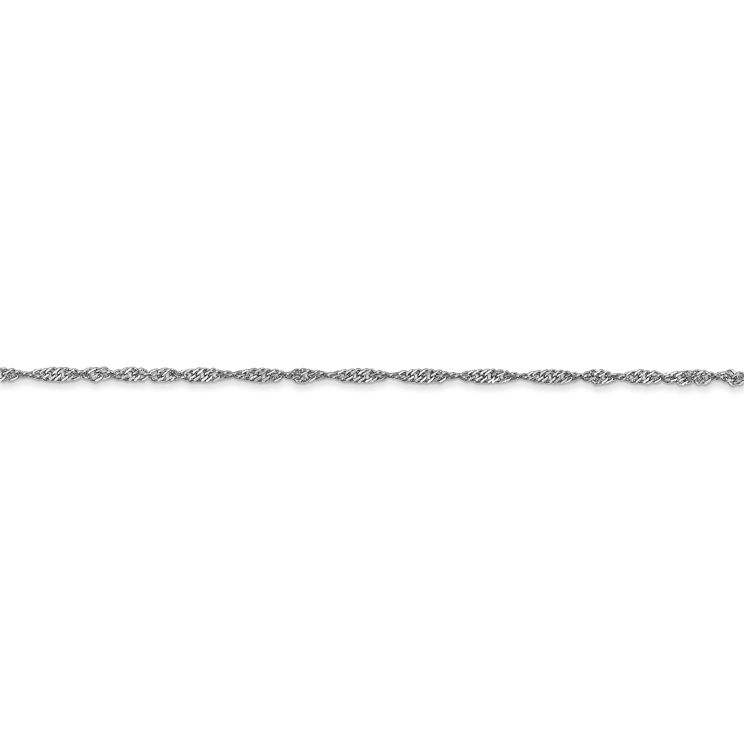 14k WG 1.4mm Singapore Chain