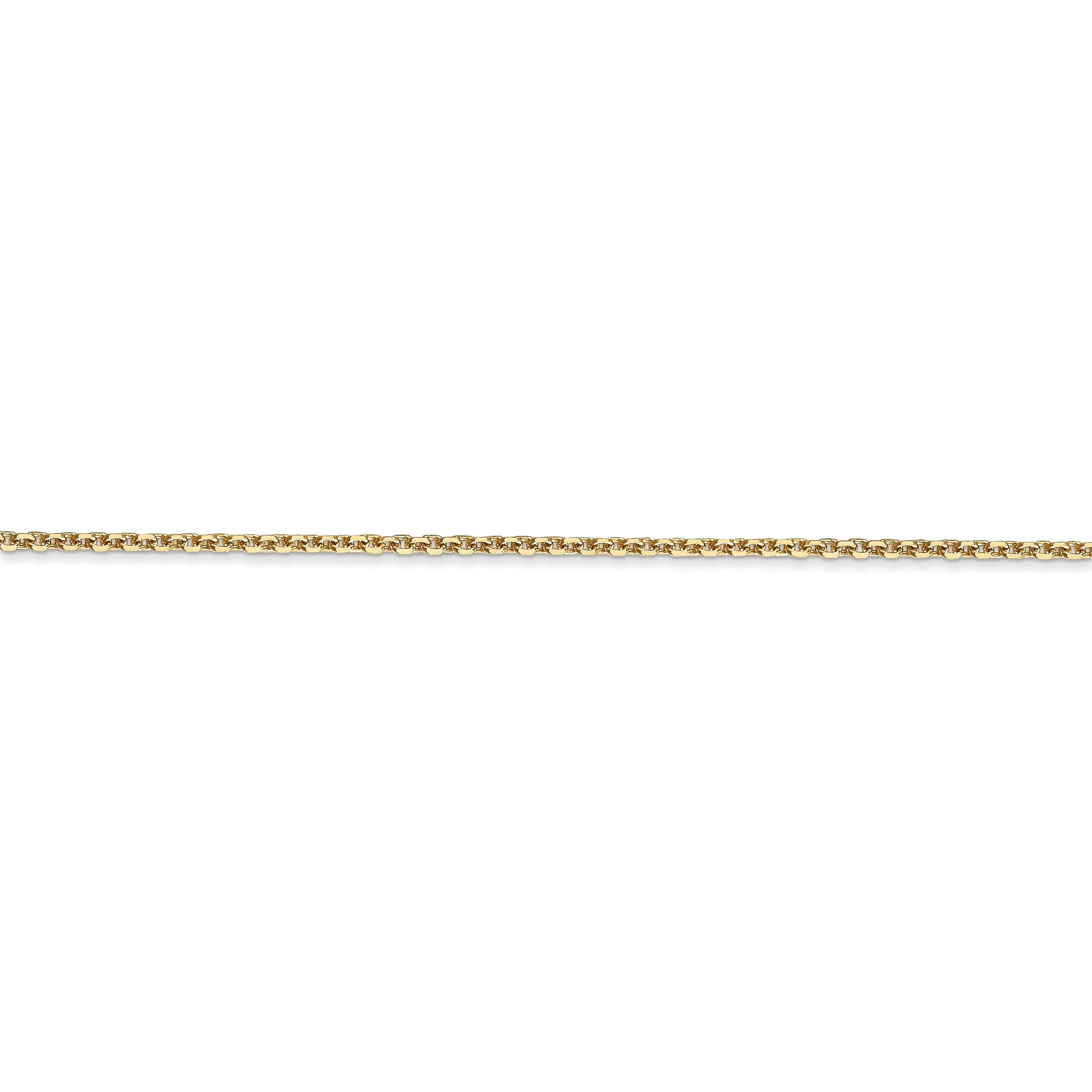 14k 1.45mm Solid D/C Cable Chain