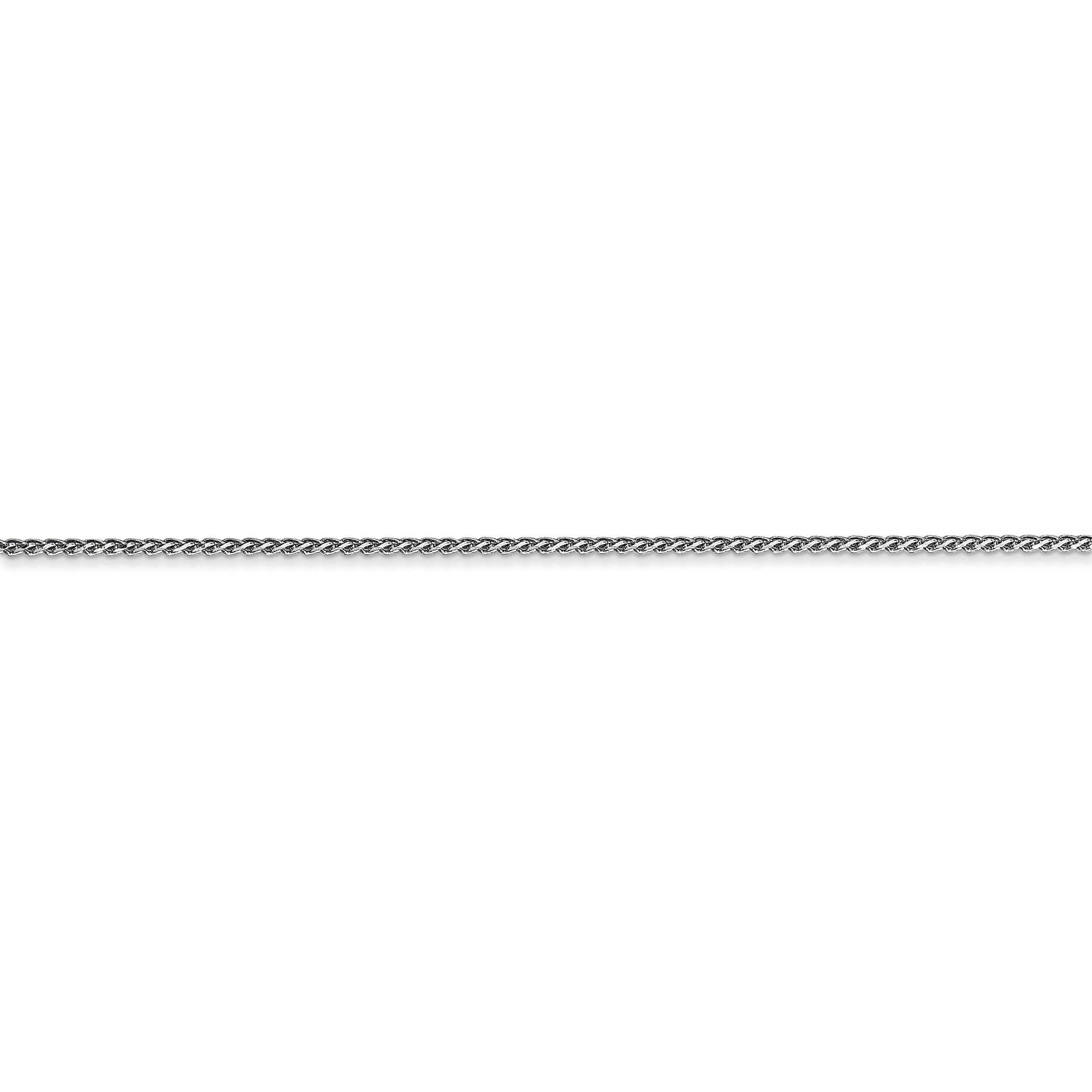 14k WG 1mm D/C Spiga with Lobster Clasp Chain