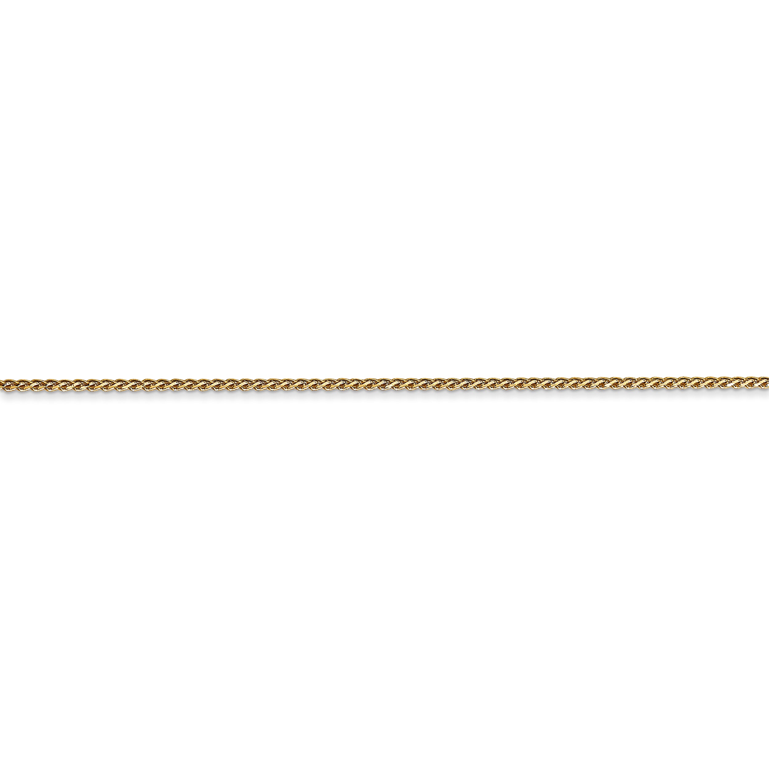 14k 1mm D/C Spiga with Lobster Clasp Chain