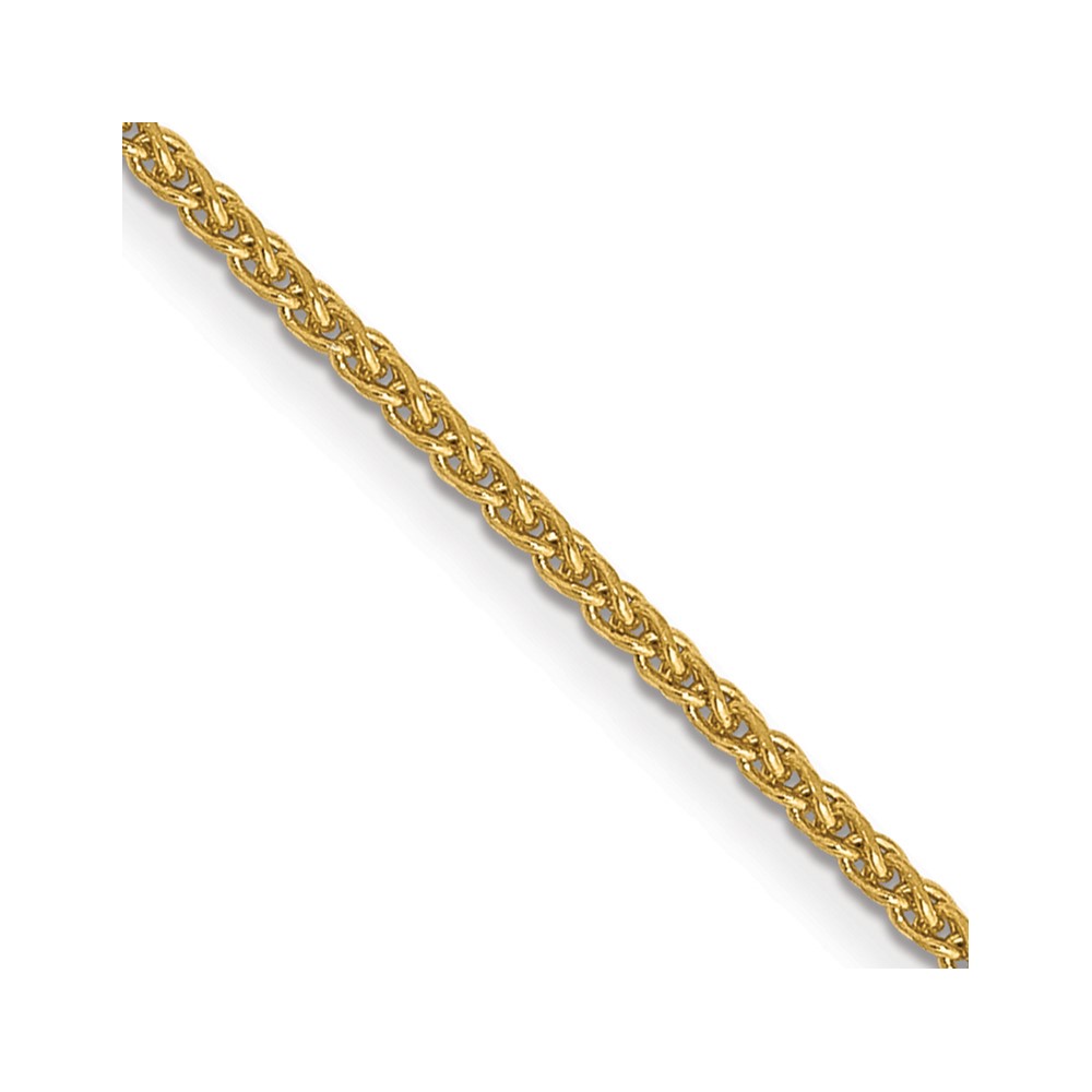 14k 1mm D/C Spiga with Lobster Clasp Chain