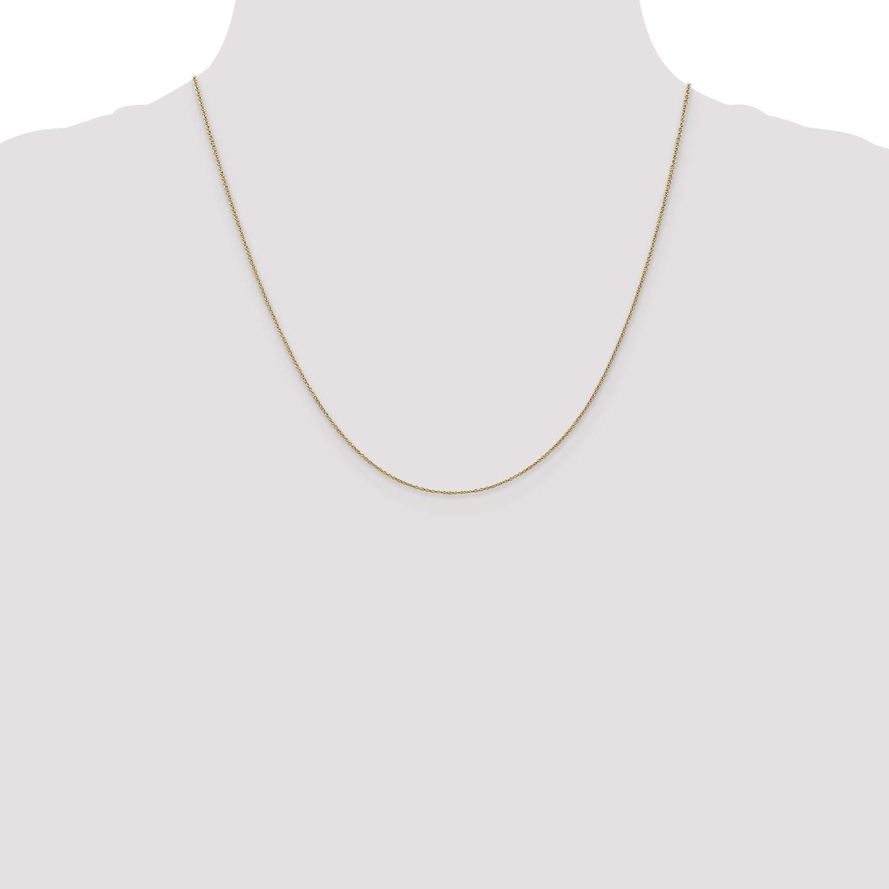14k .9mm Cable with Lobster Clasp Chain