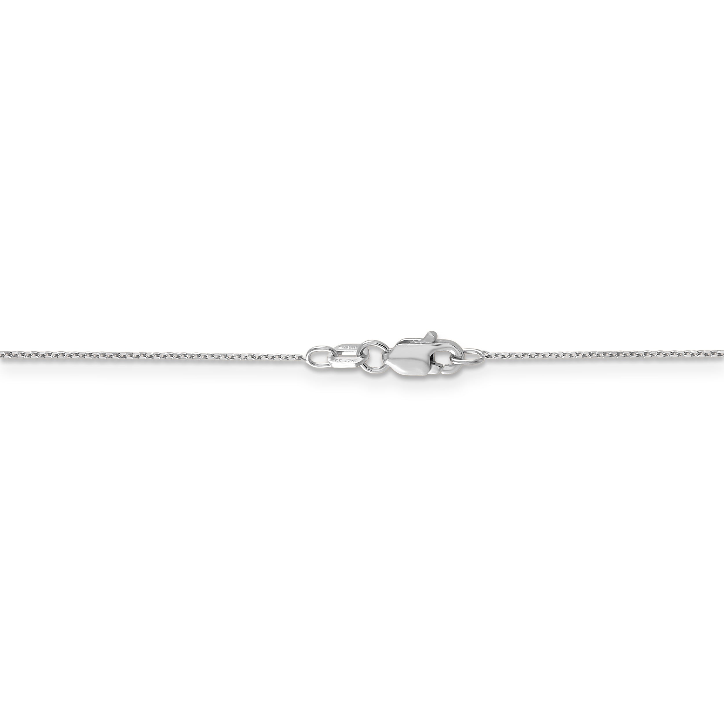 14k WG .65mm D/C Round Open Link Cable Chain