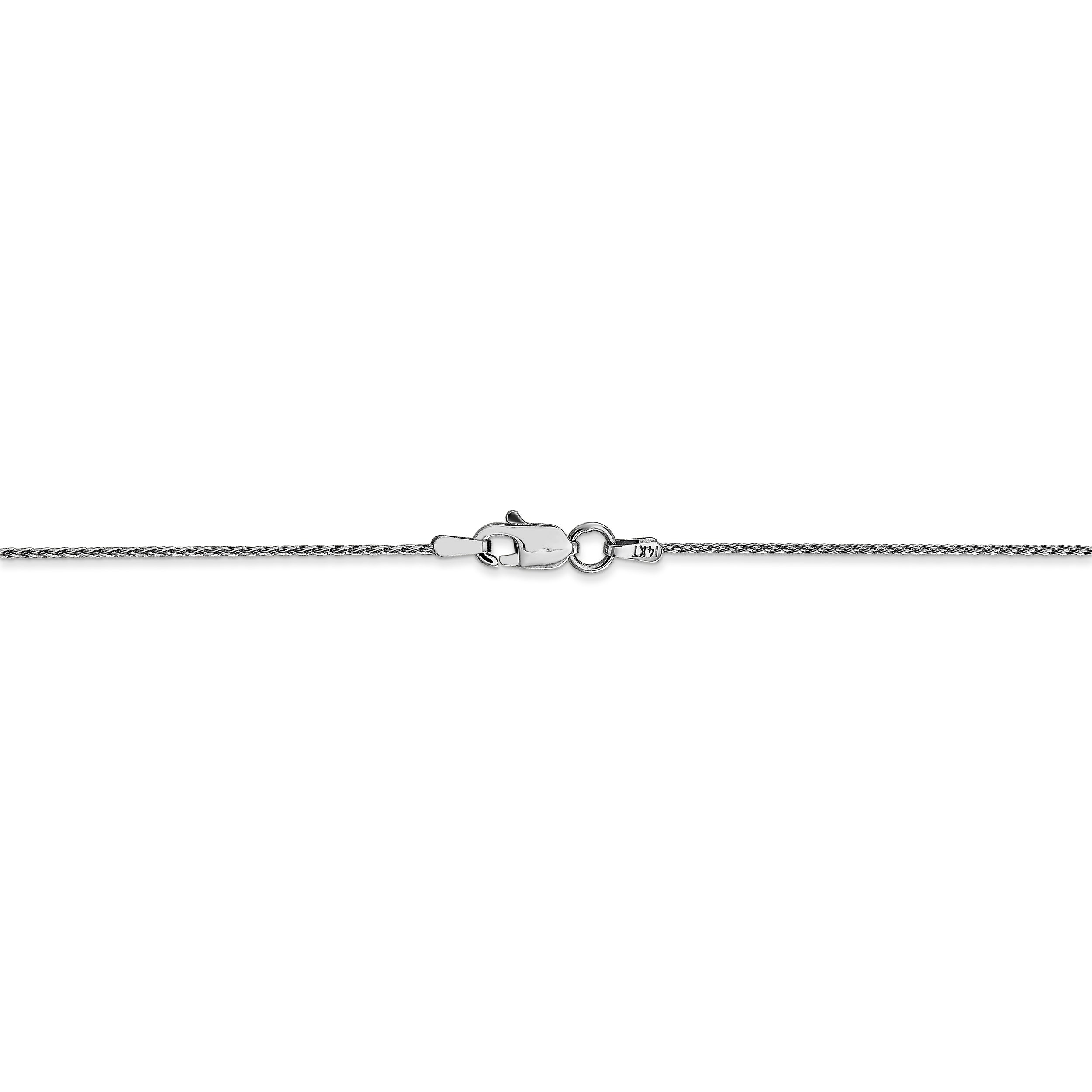 14k WG 1mm Parisian Wheat Chain