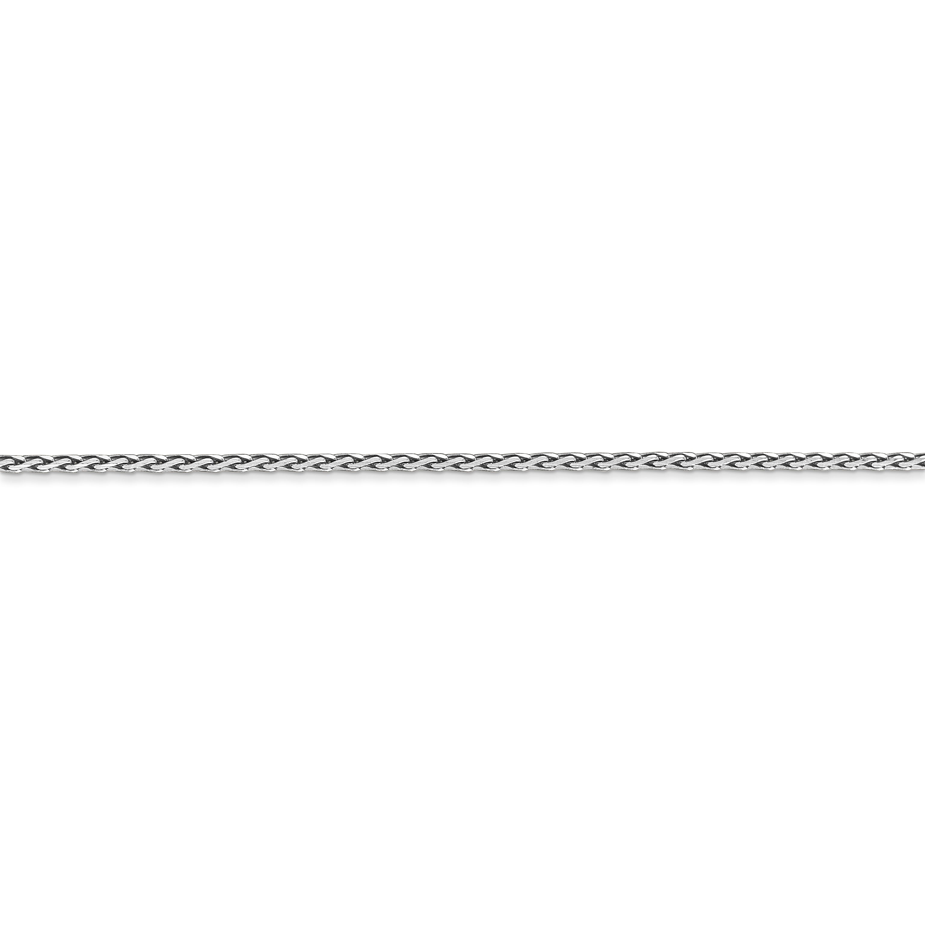 14k WG 1.5mm D/C Parisian Wheat Chain