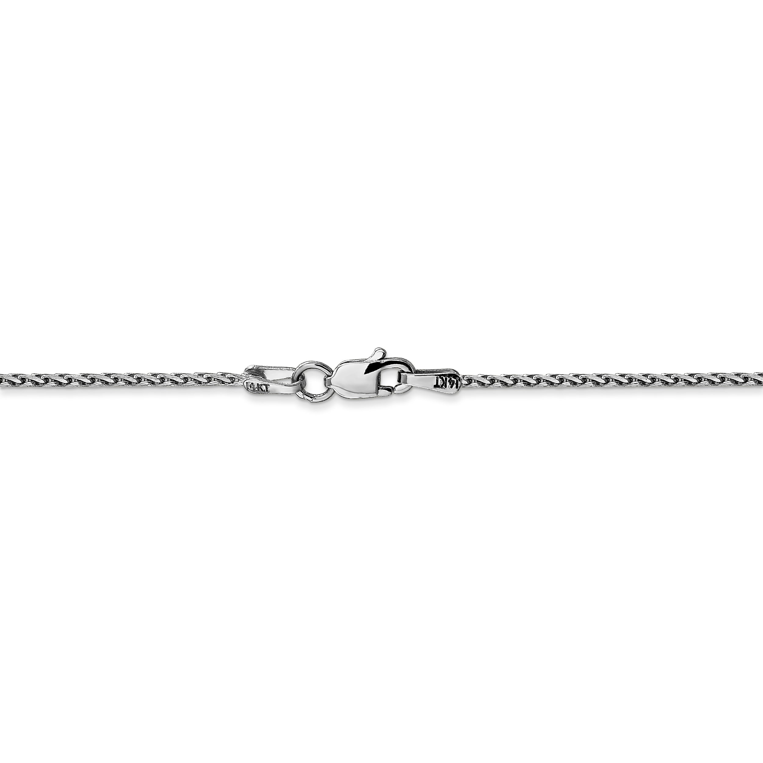 14k WG 1.5mm D/C Parisian Wheat Chain