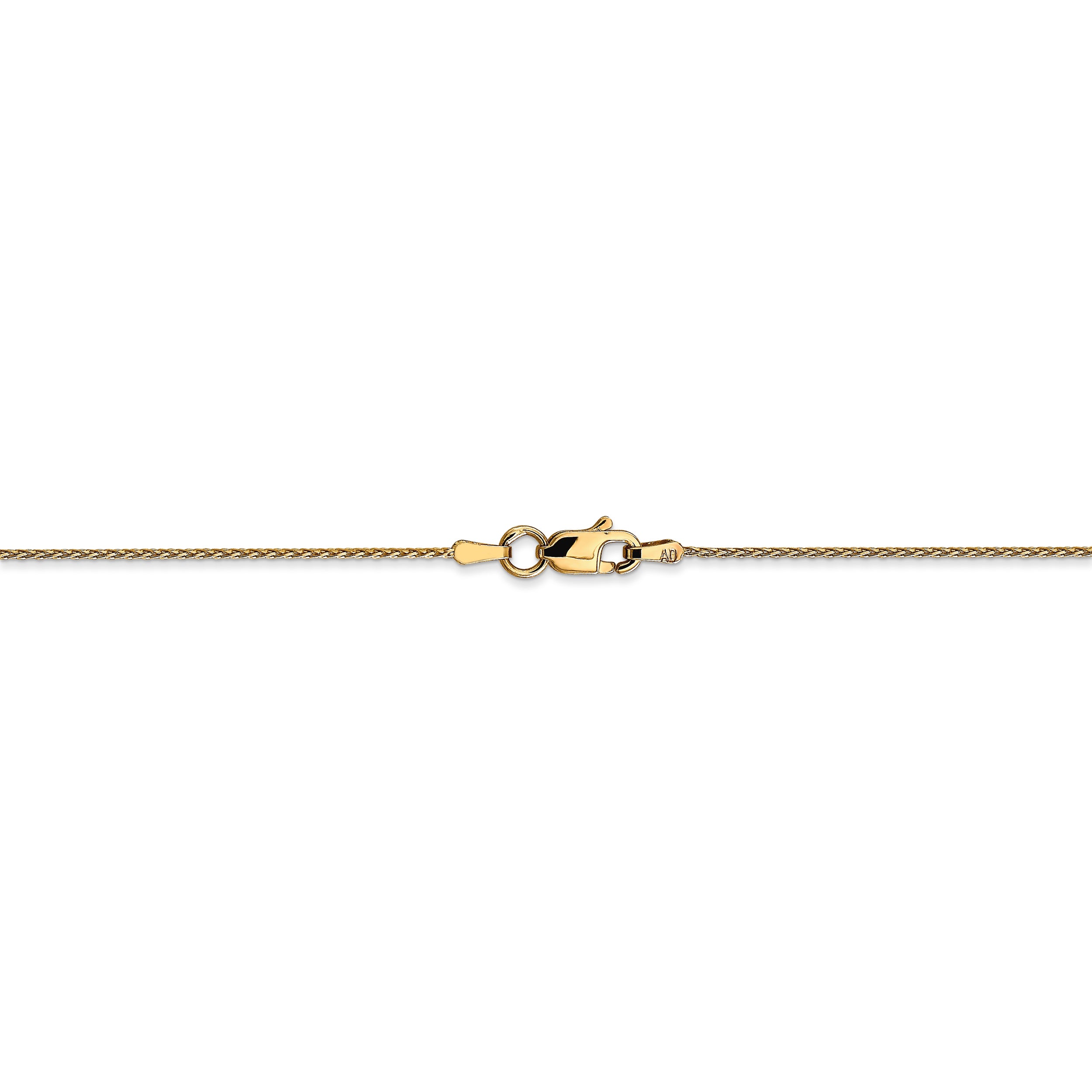 14k .8mm D/C Parisian Wheat Chain