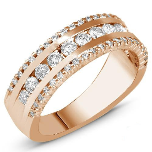 14KR 1.00CTW DIAMOND MACHINE SET 3-ROW BAND