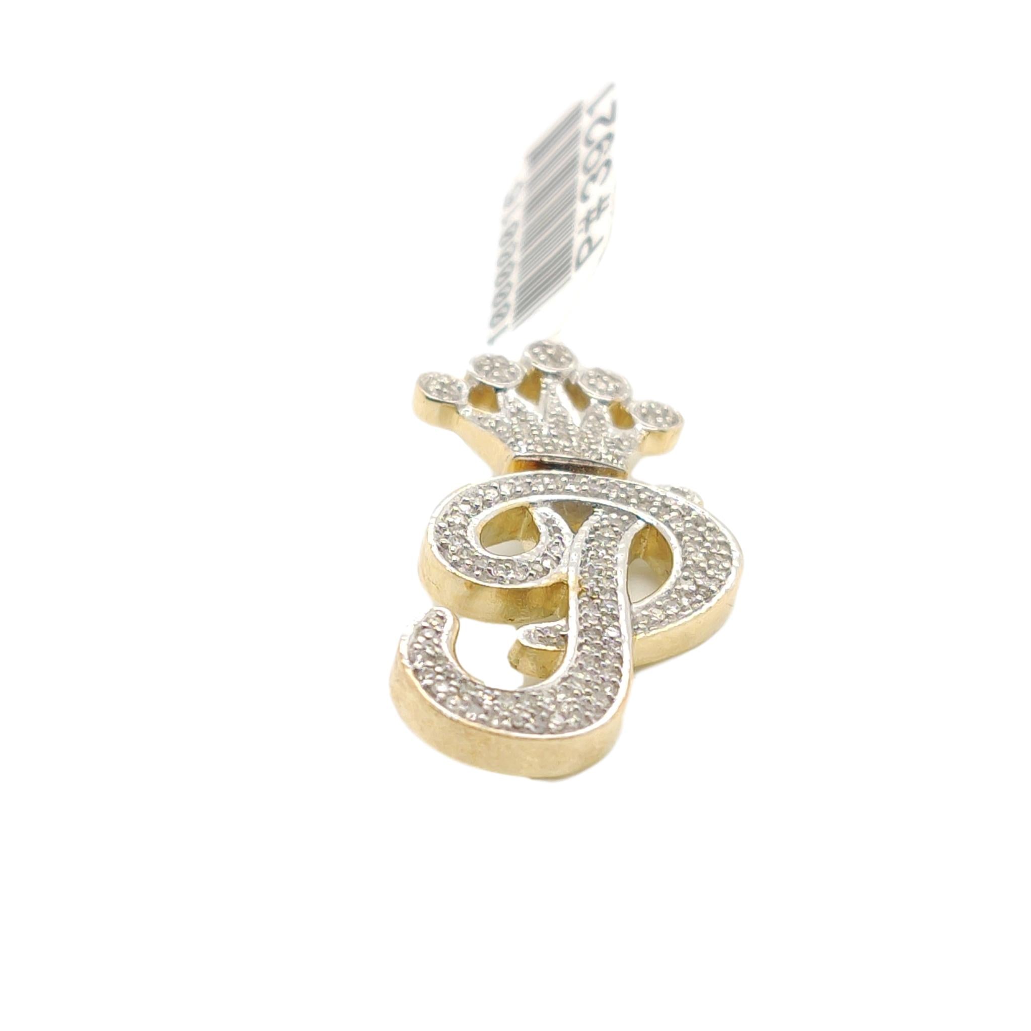 Diamond fashion p pendant