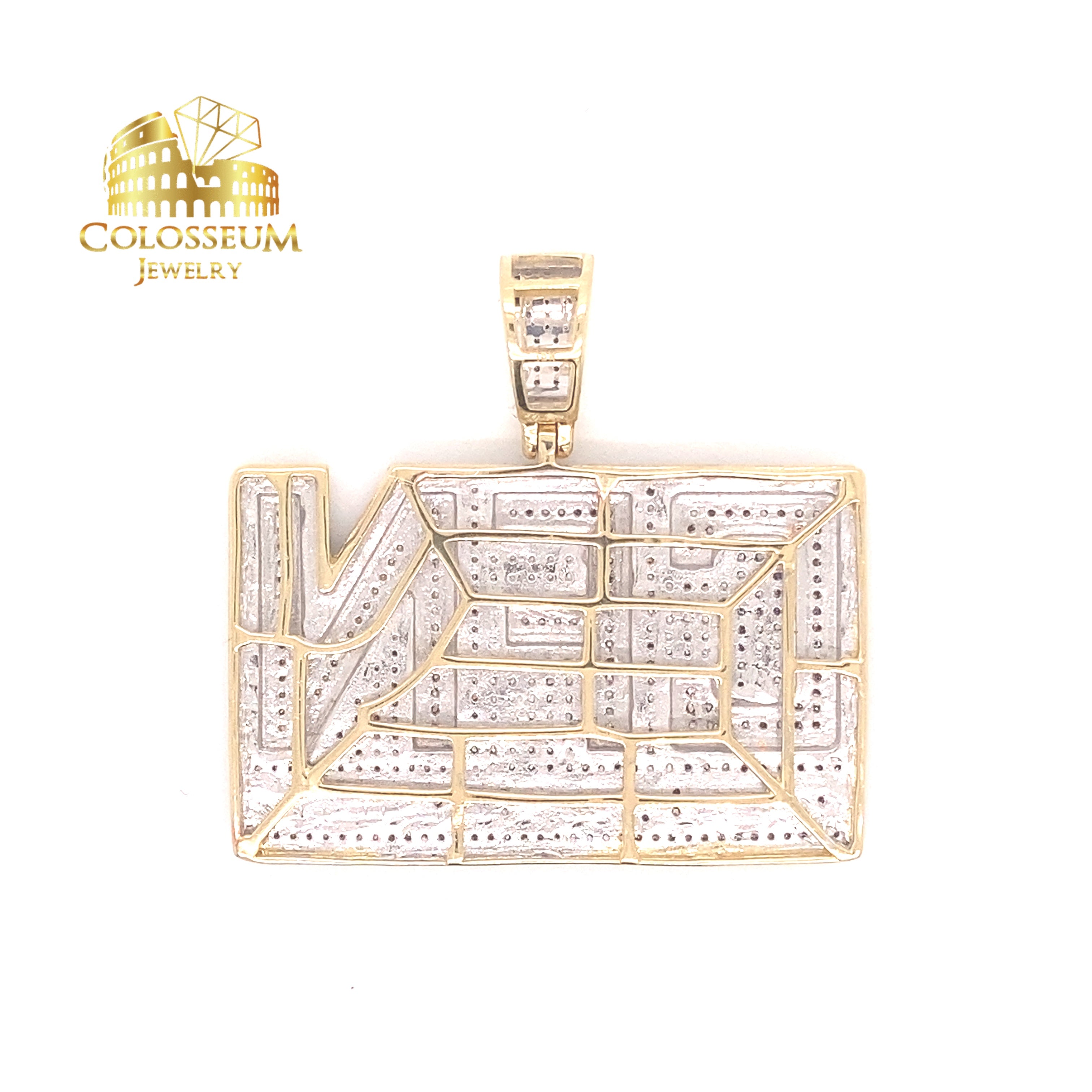 CFN Came From Nothing outlet Gold Color Iced Diamond Pendant