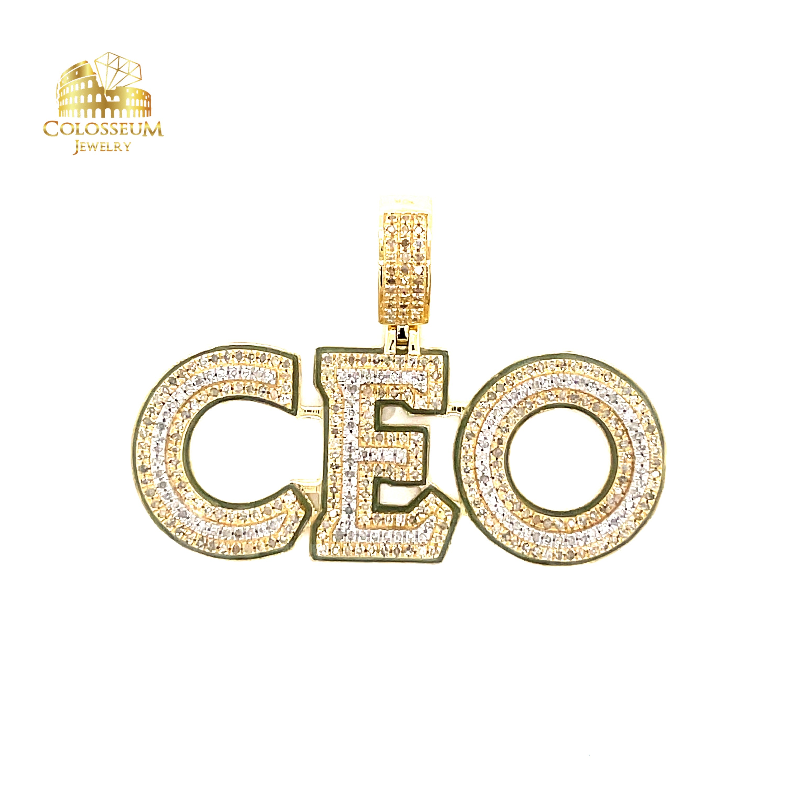 10K Signature CEO Diamond Pendant 0.83ctw