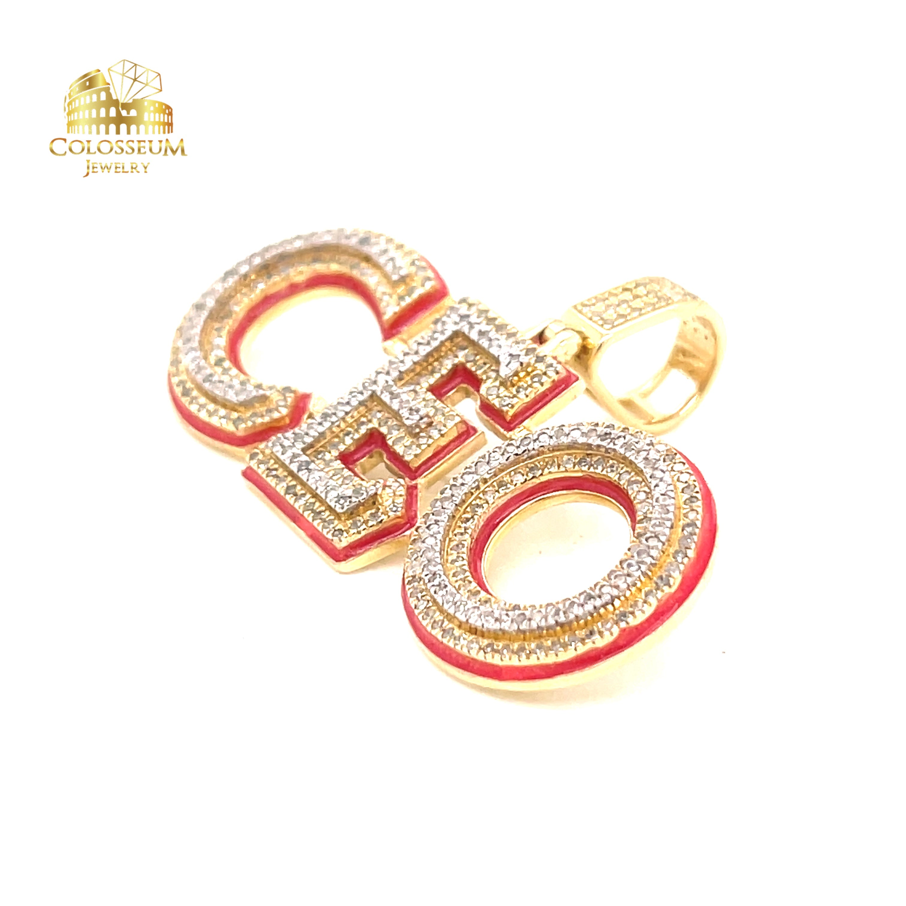 Diamond "CEO" Charm with 0.83 ctw in Diamonds and 10K Yellow Gold