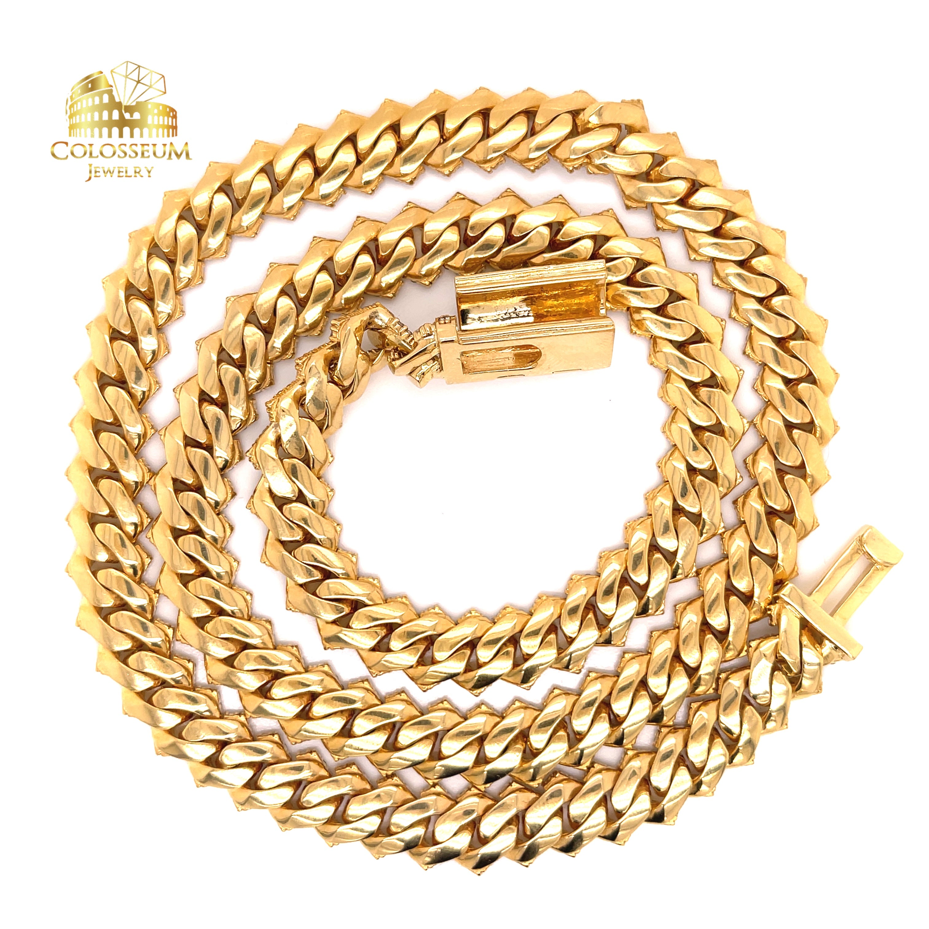 10K Diamond Miami Cuban Chain with 26CTW Diamonds