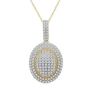 LADIES PENDANT 1/4 CT ROUND DIAMOND 10K YELLOW GOLD