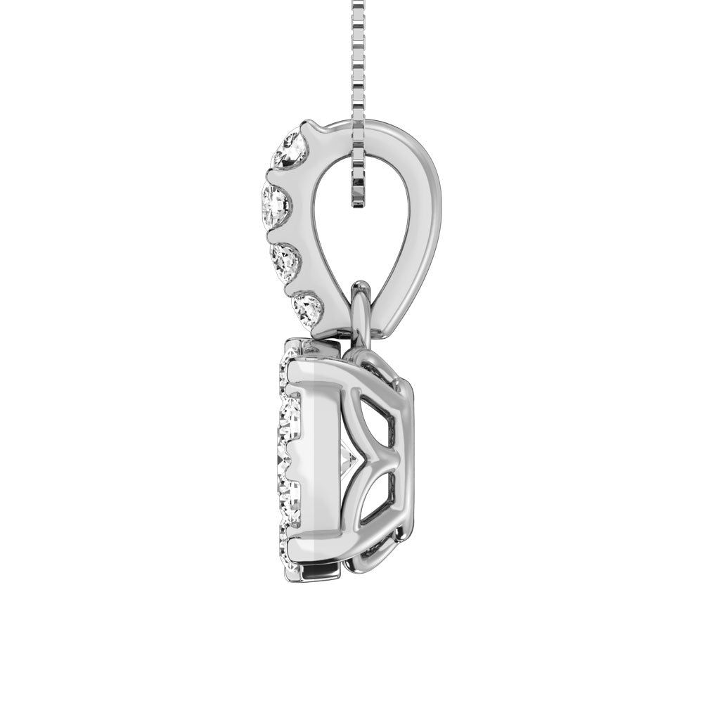 14K White Gold 1/3 Ctw Diamond Fashion Pendant