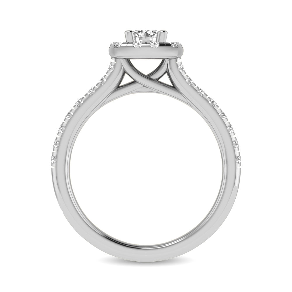 14KT White Gold 1Ct.Tw. Diamond keyani Bridal Ring