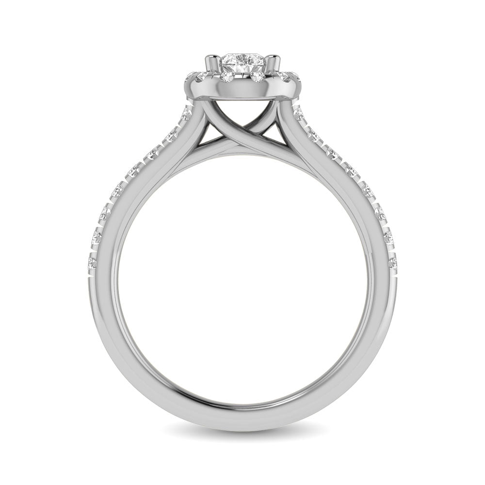 14KT White Gold 1Ct.Tw. Diamond keyani Bridal Ring