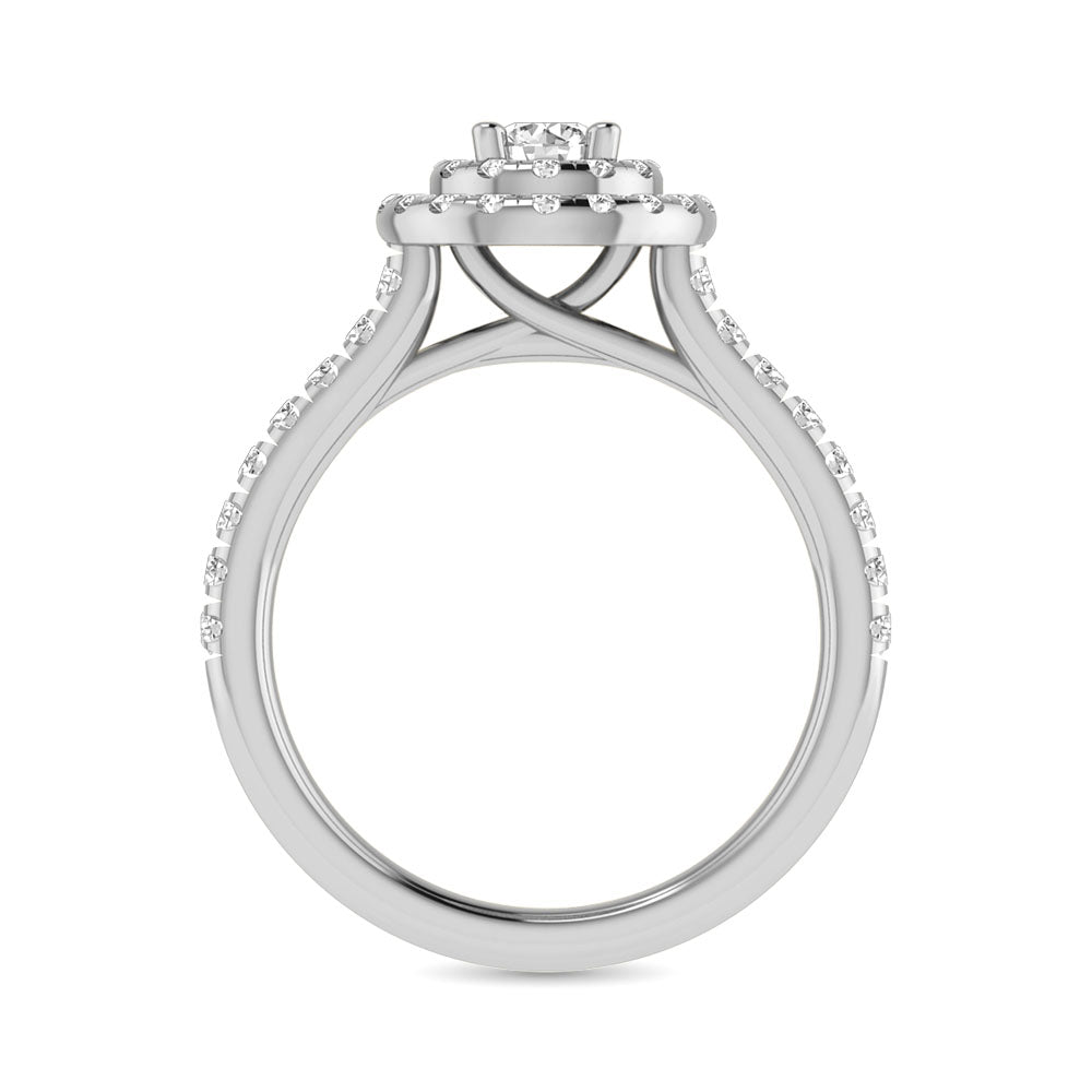 14KT White Gold 1Ct.Tw. Diamond keyani Bridal Ring