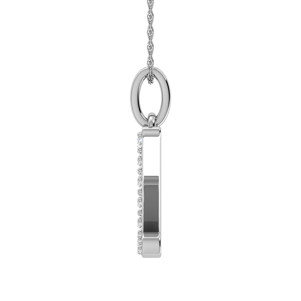 Diamond 1/8 Ct.Tw. Letter Z Pendant in 10K White Gold