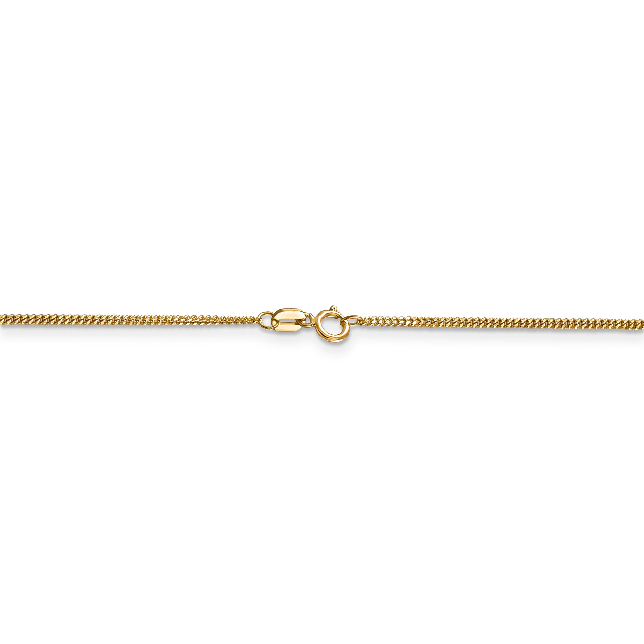 14k 1.3mm Curb Pendant Chain