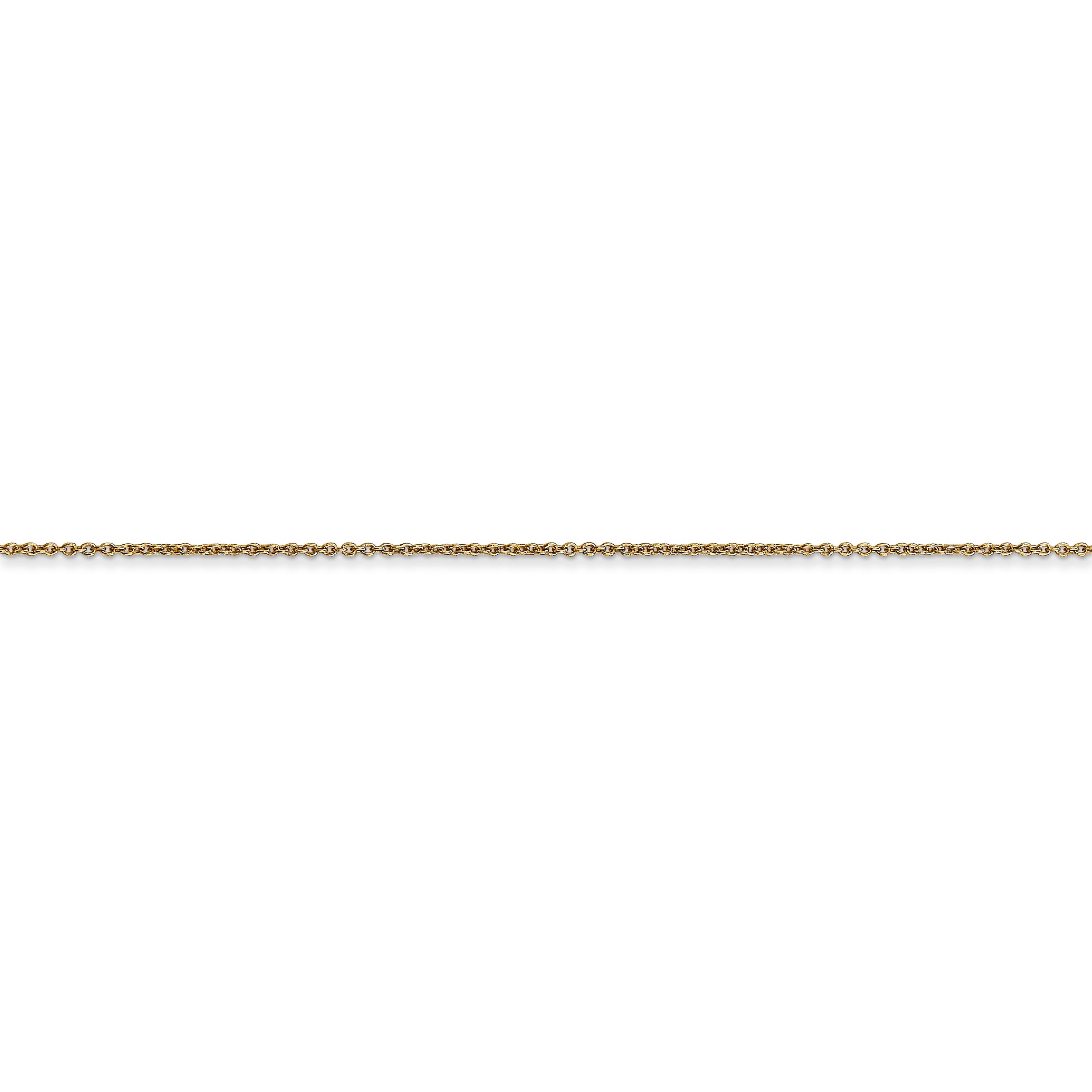 14k .75mm Cable Pendant Chain