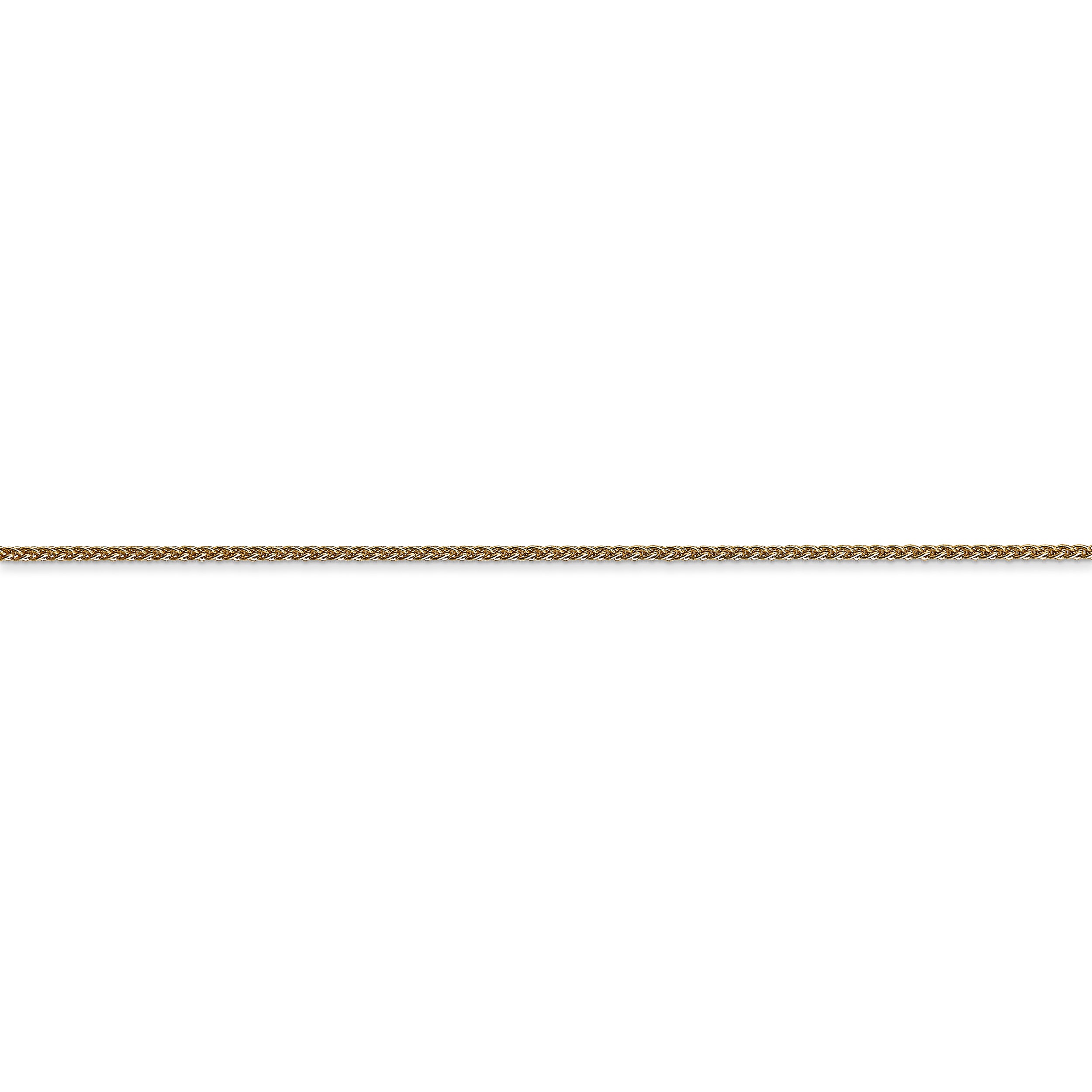 14k 1mm Spiga with Spring Ring Clasp Chain