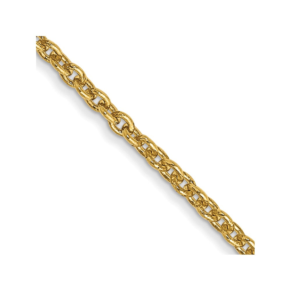 14k 1.4mm Forzantine Cable Chain