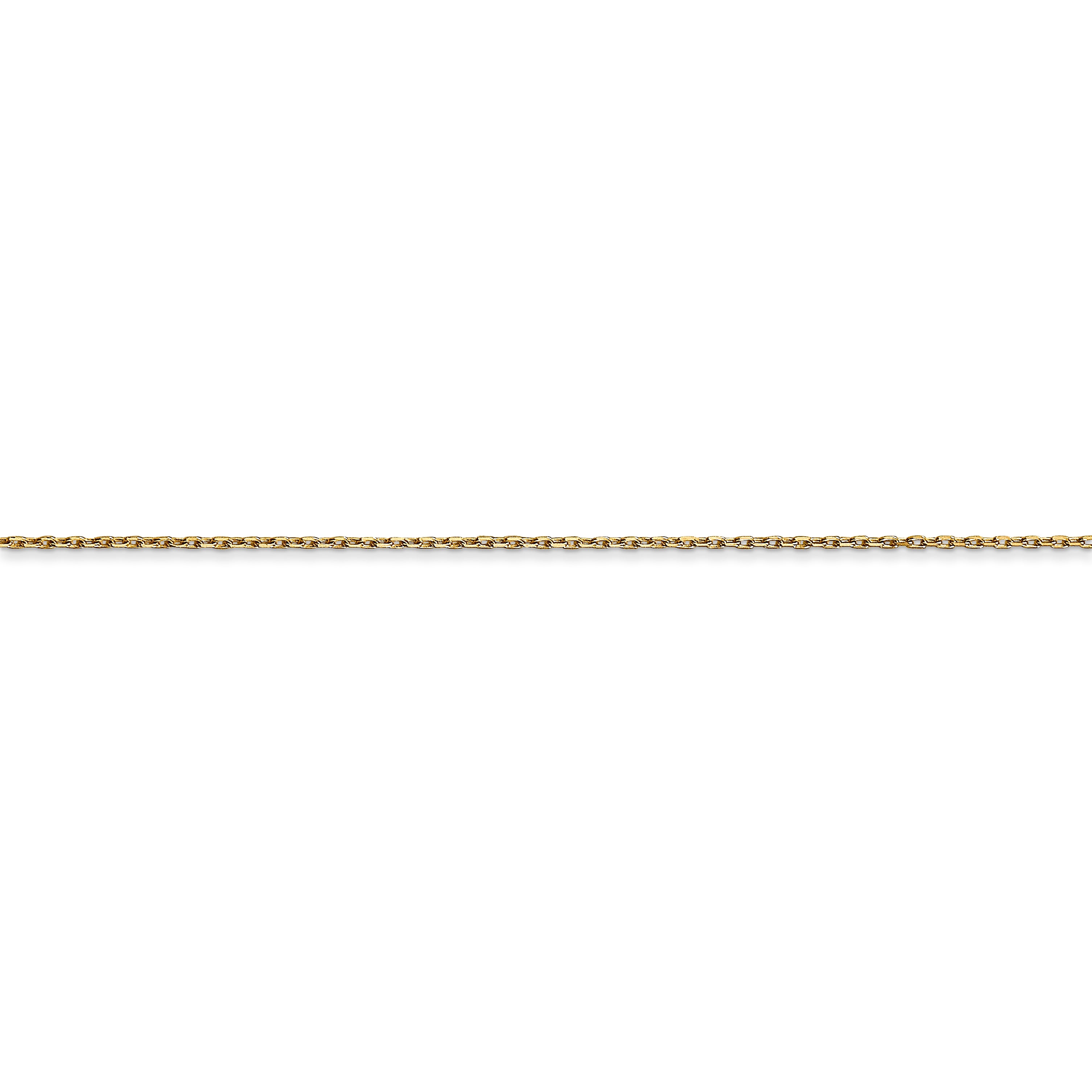 14k .8mm D/C Cable with Lobster Clasp Chain