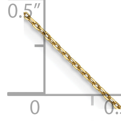 14k .8mm D/C Cable with Lobster Clasp Chain