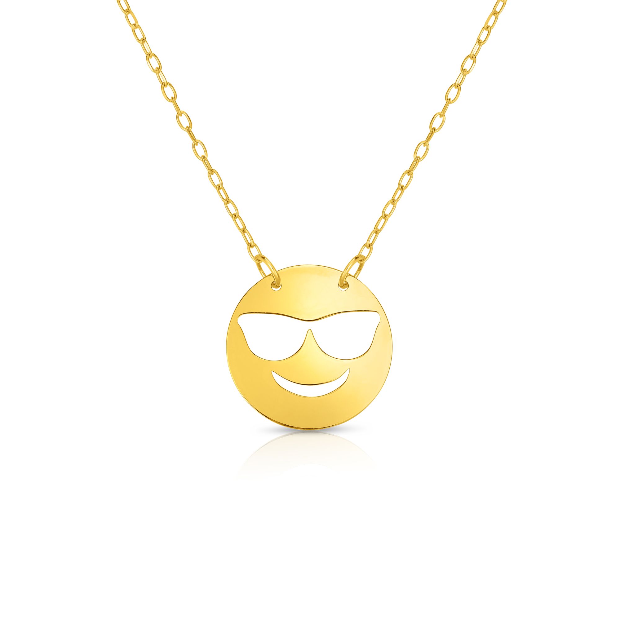 14K Gold Cool Roymoji Necklace