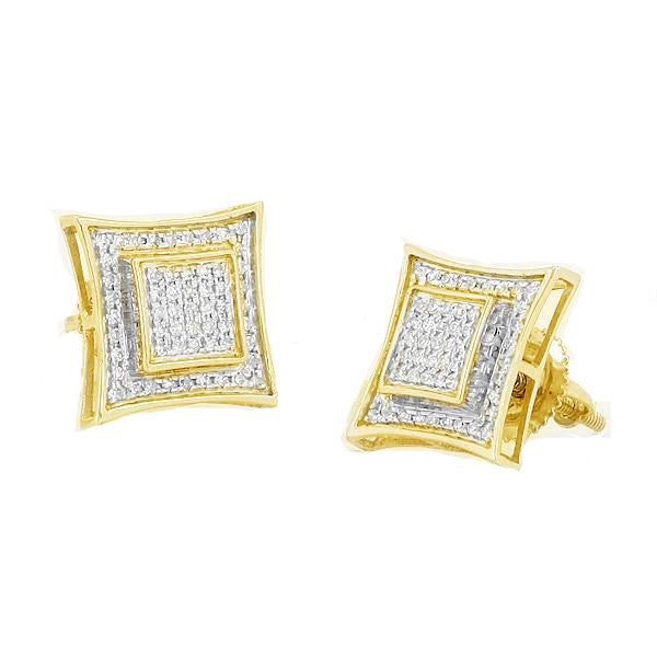 10KY 0.25CTW DIAMOND KITE EARRINGS