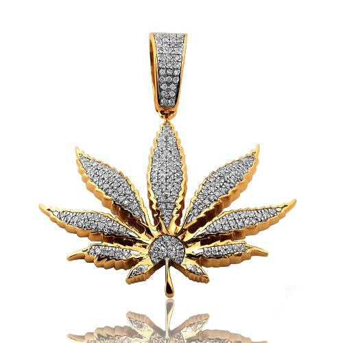 10KY 0.55CTW DIAMOND HERBAL MEDICINE PENDANT