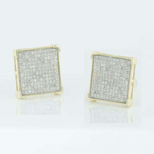 YS 1.00CTW DIAMOND V-PRONG EARRINGS