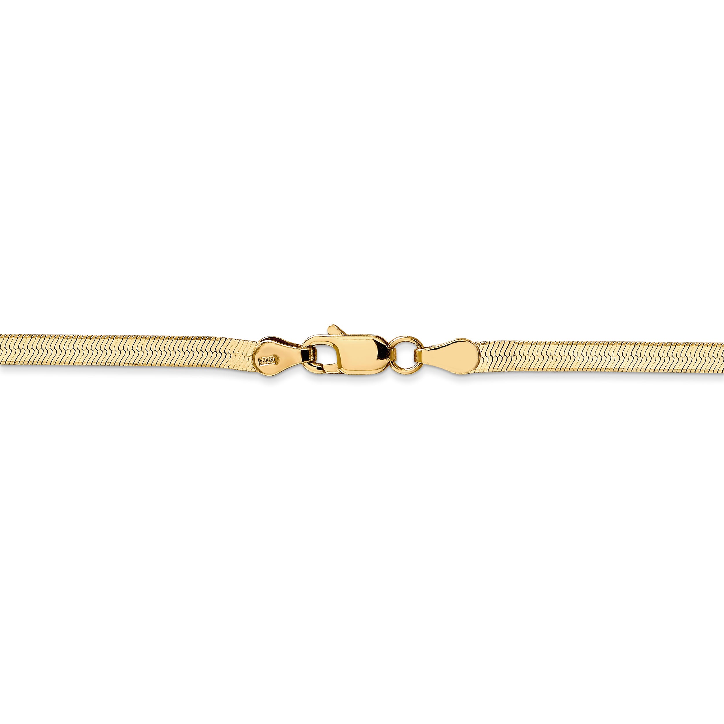 14k 3mm Silky Herringbone Chain