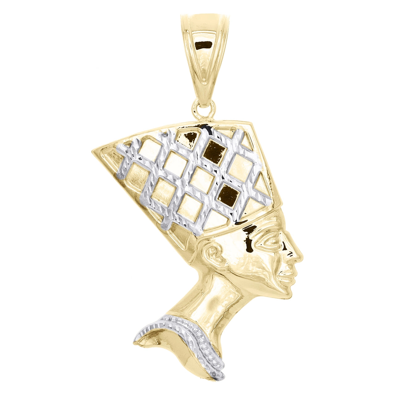 "Queen Nefertiti" 10K Yellow Gold Charm